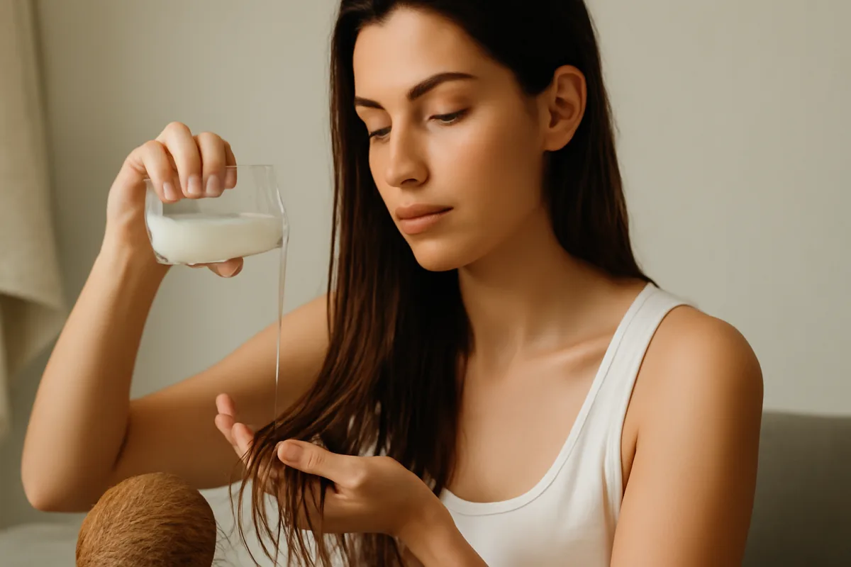 Olio di cocco sui capelli asciutti: il modo giusto per evitare l’effetto unto