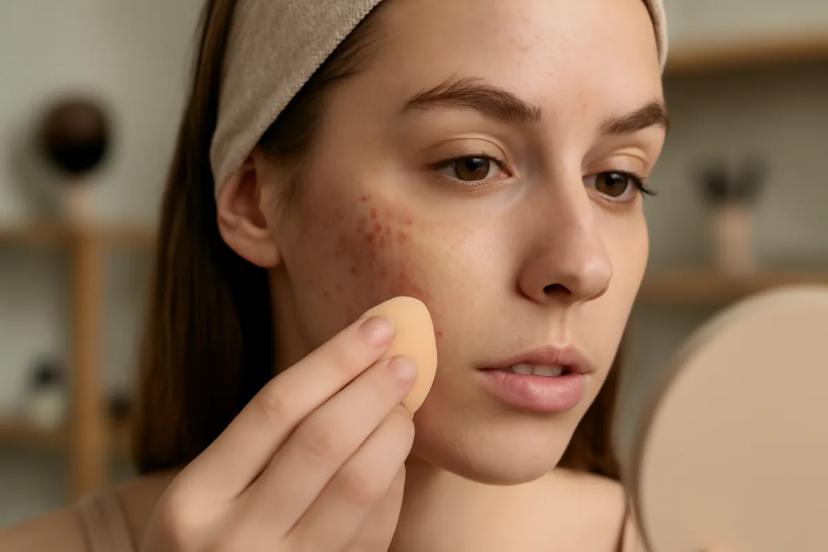 Si può truccare la pelle con acne? Consigli pratici per coprire senza peggiorare la situazione