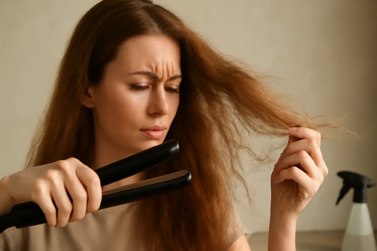 Piastra per capelli e danni: le tecniche che proteggono davvero la chioma