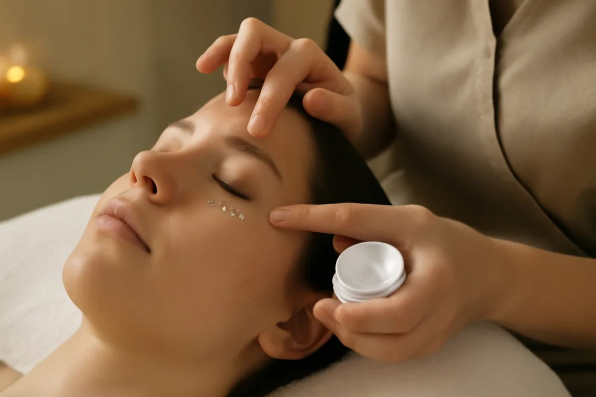 Crema contorno occhi: i benefici reali se la applichi con la tecnica degli estetisti